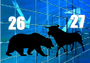26 bear markets - 27 bull markets